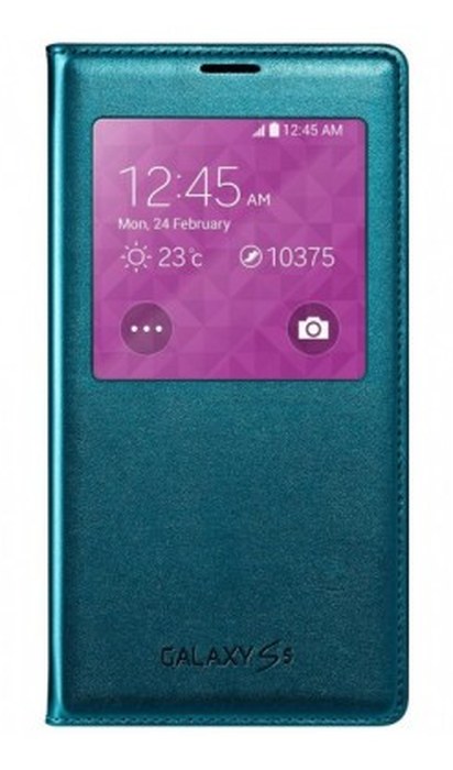 Samsung EF-CG900BGEGWW Etui en simili cuir pour Samsung Galaxy S5 Vert