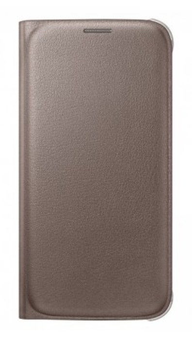 Etui Flip Wallet Or pour Galaxy S6