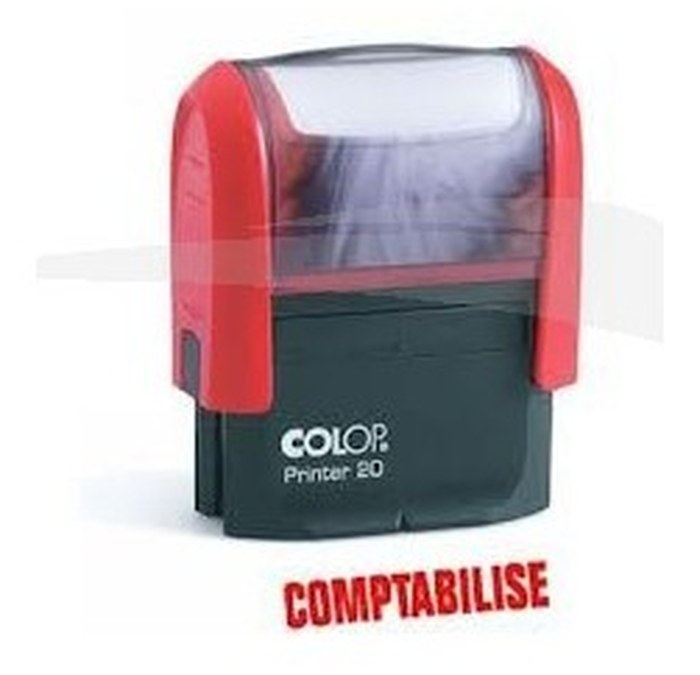 Cachet personnalisable COLOP Printer 20 format empreinte 14 mm x 38 mm 4 lignes