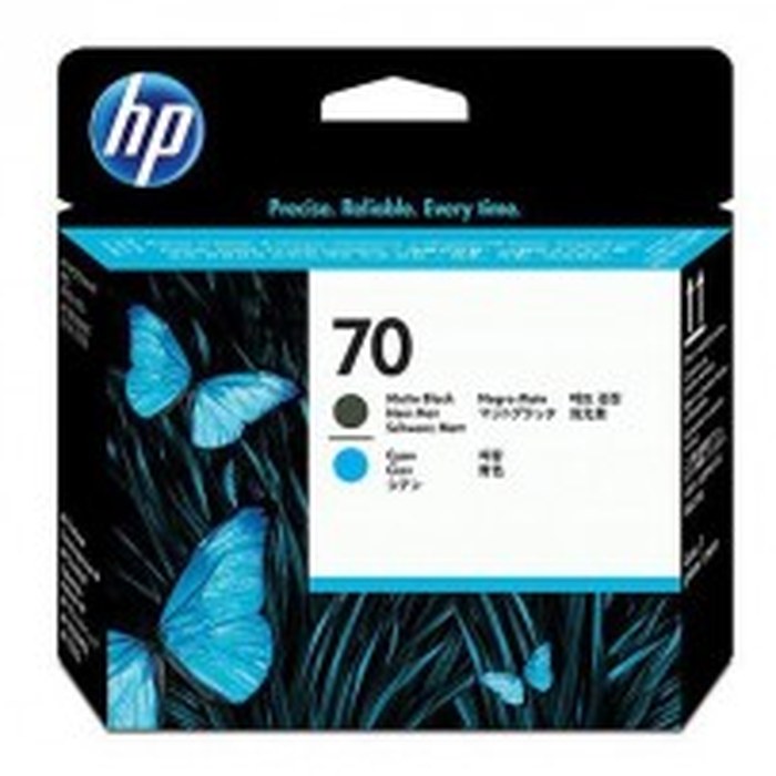 HP 70 Matte noir and Cyan tete d'impression (C9404A)