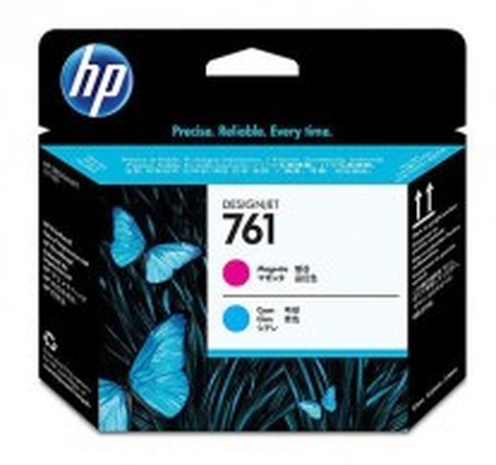 HP 761 Magenta/Cyan Inkjet tete d'impression (CH646A)