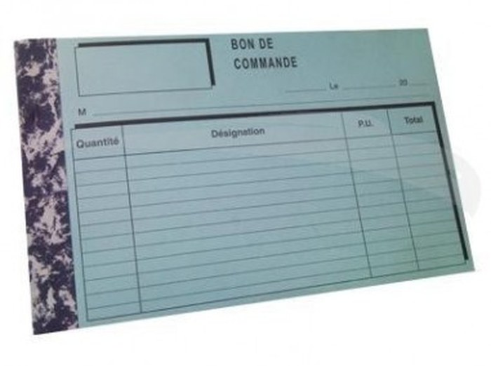 MANIFOLDS \" BON DE COMMANDE \" - 50 FEUILLES - 14 x 21 cm - Lot de 5 manifolds