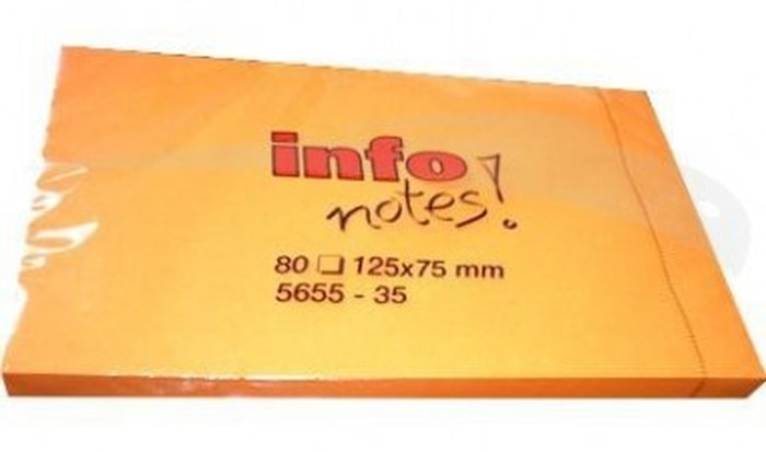 POST IT - INFO NOTES - 125 x 75 mm - Lot de 10 post-it