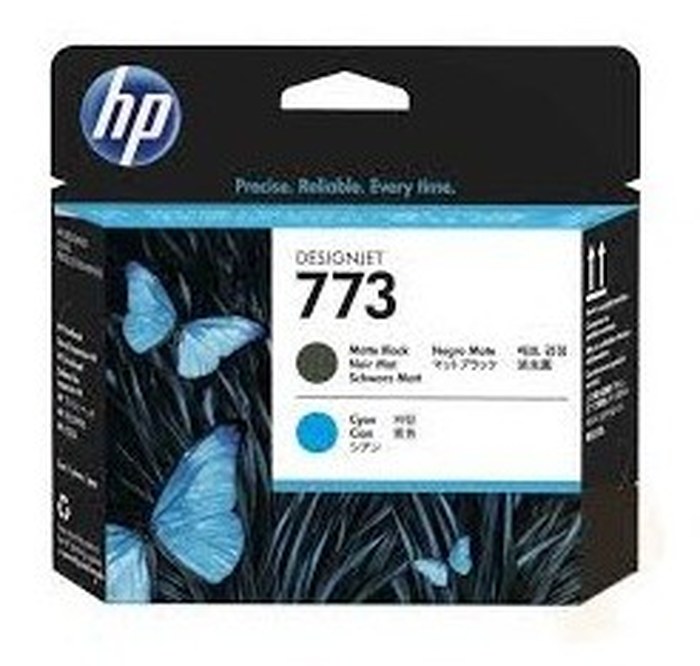 HP 773 Matte Black and Cyan Designjet Printhead