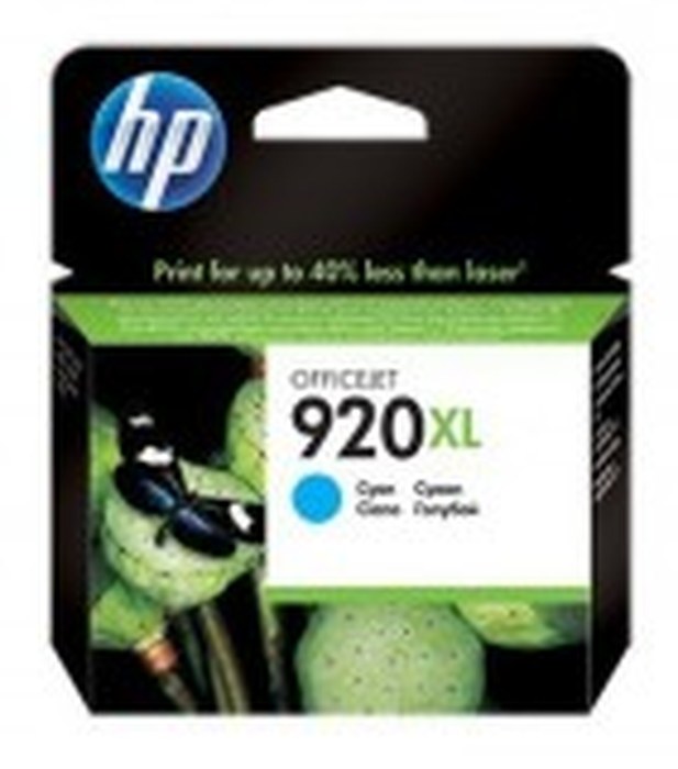 HP 920XL Cyan Officejet Ink Cartridge (CD972AE)