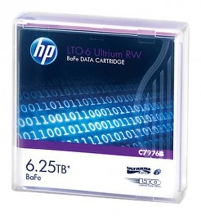 Bande de sauvegarde HP LTO-6 Ultrium 6.25TB BaFe RW (C7976B)