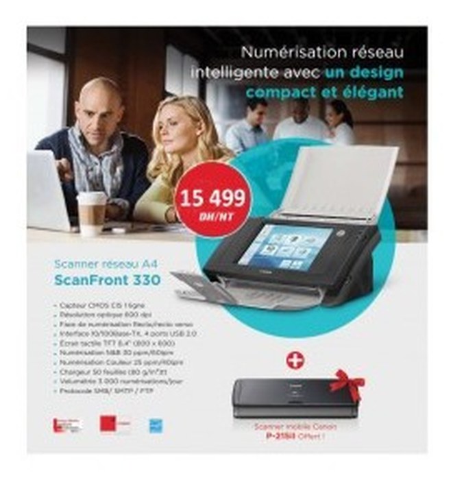 Scanner réseau A4 ScanFront 330