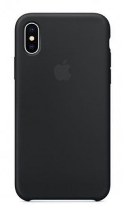 Cover Apple Silicone /Noir /Pour iPhone X