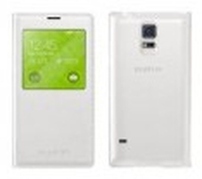 Galaxy S5Sview (Punching Type) Sview Cover Blanc