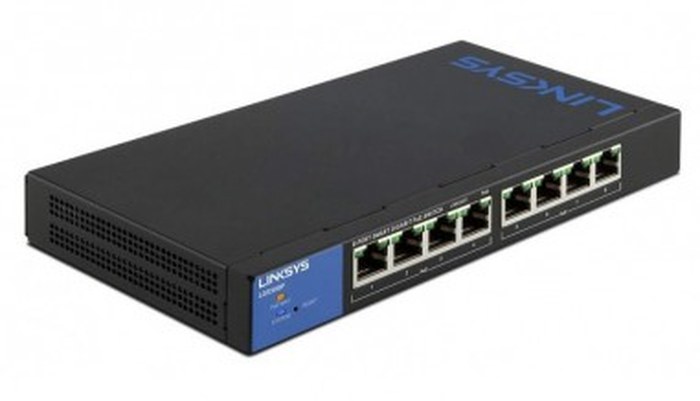 switch poe gigabit intelligent linksys 8 port business smart lgs308p