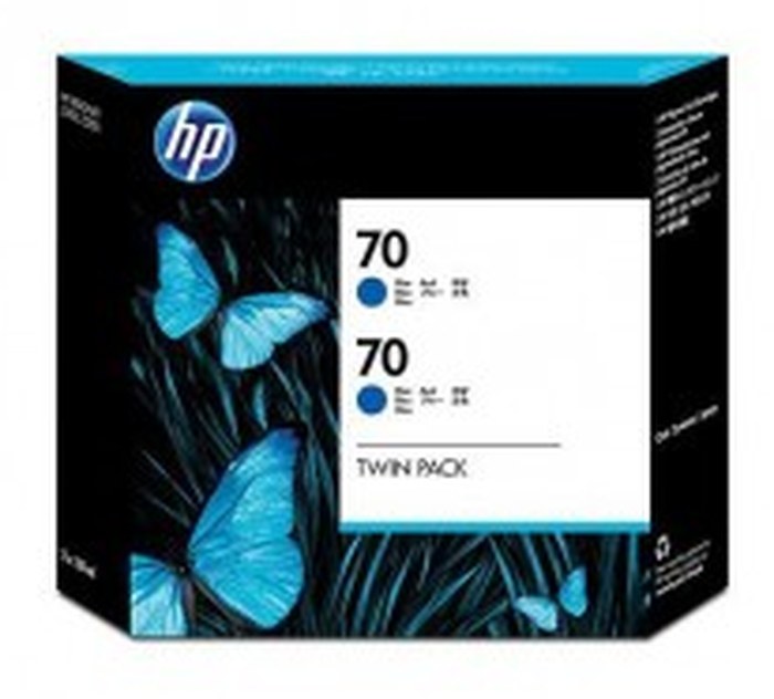 HP 70 2-pack 130-ml Blue Ink Cartridges (CB349A)