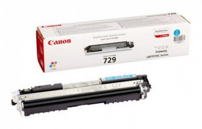 Cartouche de toner Canon 729 Cyan - 1000 Pages