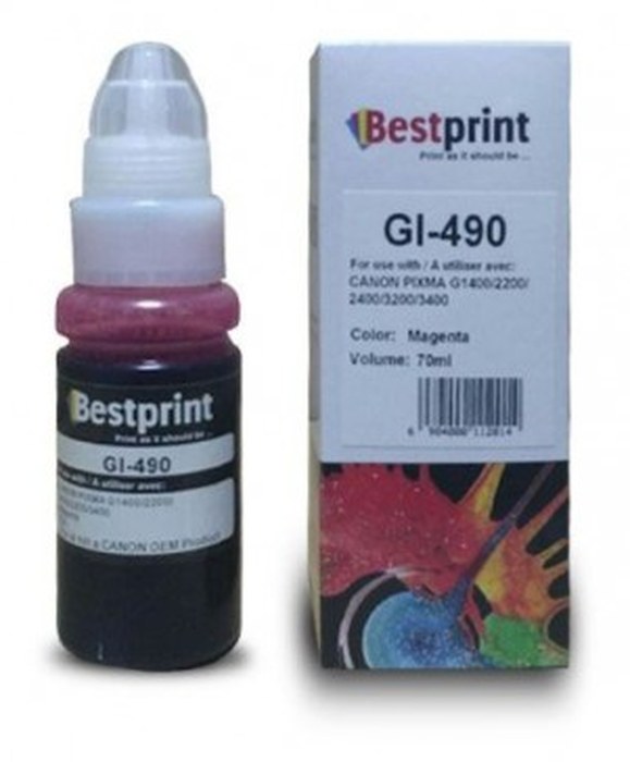 Bouteille d'encre BESTPRINT /Magenta /70 ml /CANON 0665C001AA