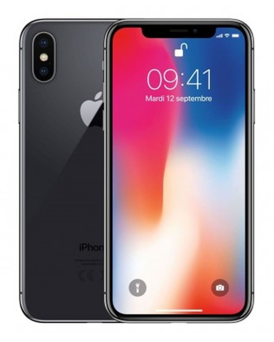 iPhone X /5,8Pouce /Gris /256 Go /3 Go /7 Mpx - 12 Mpx