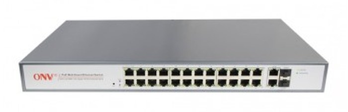 Switch Manageable 24 ports POE + 2 ports combo SFP/1Gb