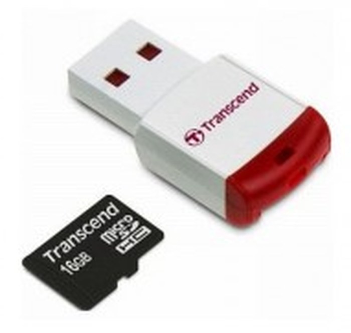 TRANSCEND 16GB MCSD10+RDP3 Card Reader (TS16GUSDHC10-P3)