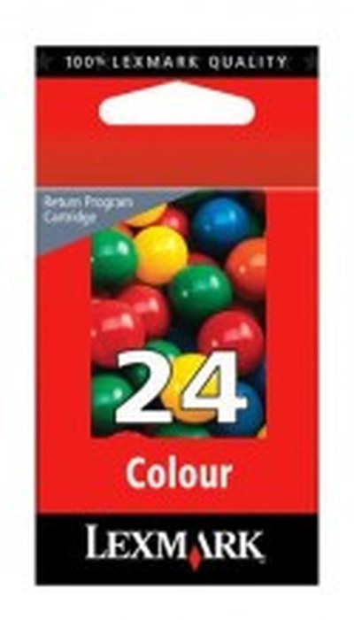 Cartouche d'encre Lexmark Return Programme couleur N 24 (18C1524E)