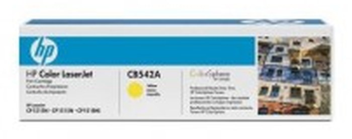 Cartouche d'impression jaune HP LaserJet 125A (CB542A)
