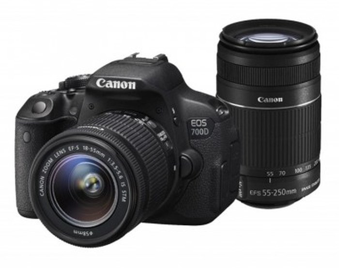Reflex Canon EOS 700D + Objectif Canon EF-S 18-55mm f/3.5-5.6 IS STM + Objectif 55-250 IS STM