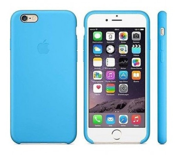 Cover APPLE pour iPhone 6s en Silicone /4.7Pouce /Bleu
