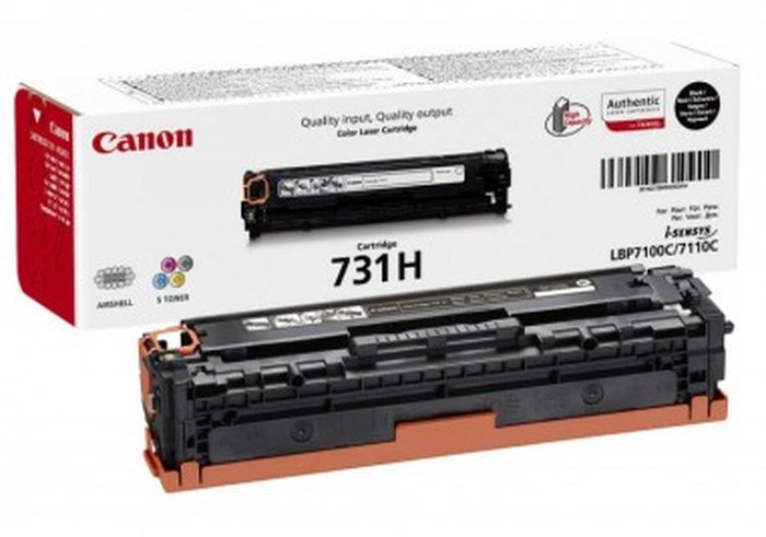 Cartouche de toner Canon 731H Noir - 2400 pages