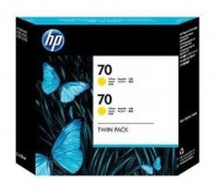 HP 70 2-pack 130-ml Yellow Ink Cartridges (CB345A)