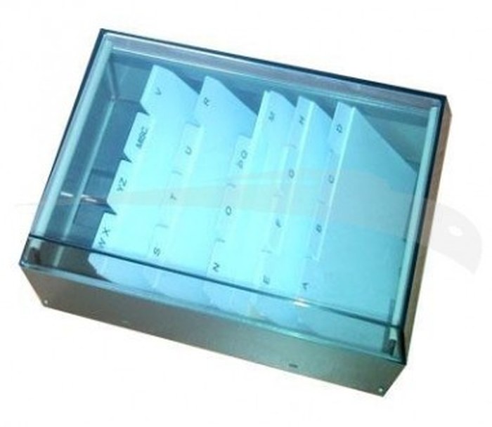 PORTE CARTES DE VISITE - CARL - INDEX ALPHABÉTIQUE - 400 CARTES