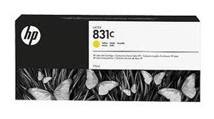 HP 831C 775-ml Yellow Latex Ink Cartridge