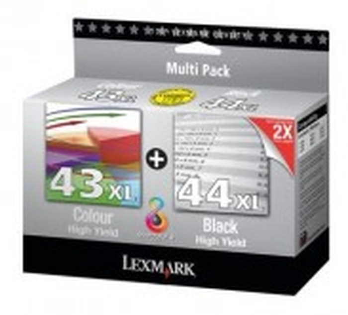 N°43, N°44 Combo Pack Cartouches (noir et couleur)