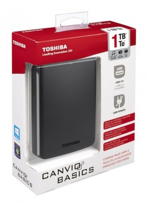 DISQUE DUR TOSHIBA 1TO (NOIR)