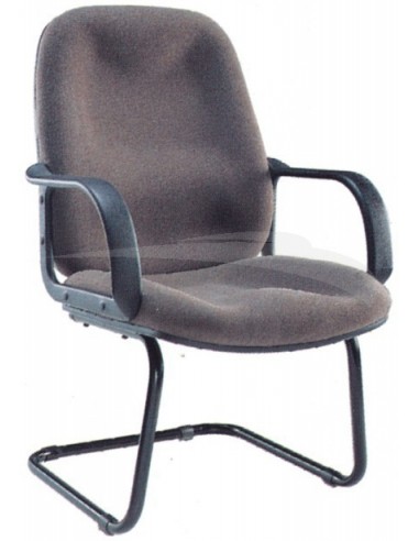 Fauteuil visiteur FIRST en tissu Noir EX1226D