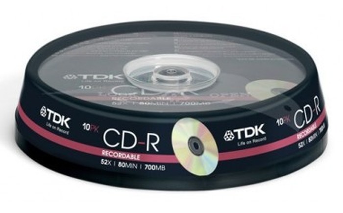 CD-R 700MB 52X 10 Cakebox Réf :TDK19539