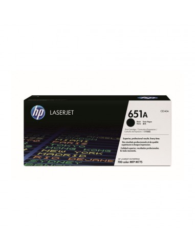 HP 651 pour LaserJet 700 Color MFP 775 Black Crtg (CE340A)