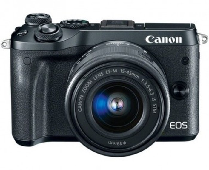 Appareil photo Canon EOS M6 - Compact Hybride + 15-45 mm (1724C012AA)