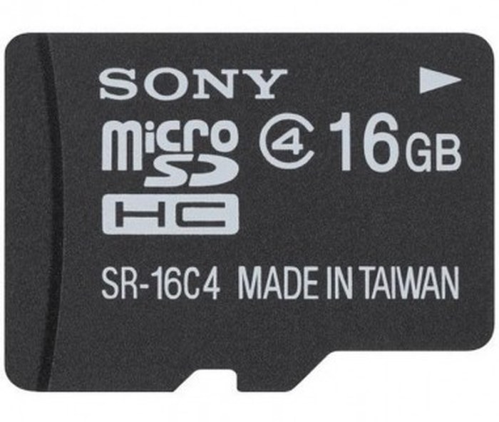 Sony Carte Mémoire Micro SDHC 16GB Réf:SR-16A4/T1+Adaptateur