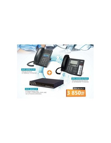 D-LINK Pack de téléphones de bureau IP