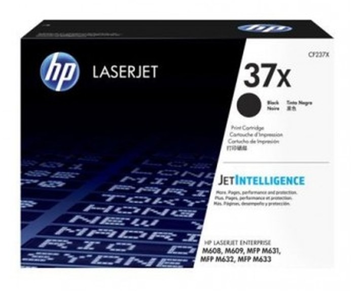 Cartouche de toner HP 37X Original LaserJet /Noir /25000 pages /HP LaserJet Enterprise Flow MFP M631h - Flow MFP M632z - M608dn