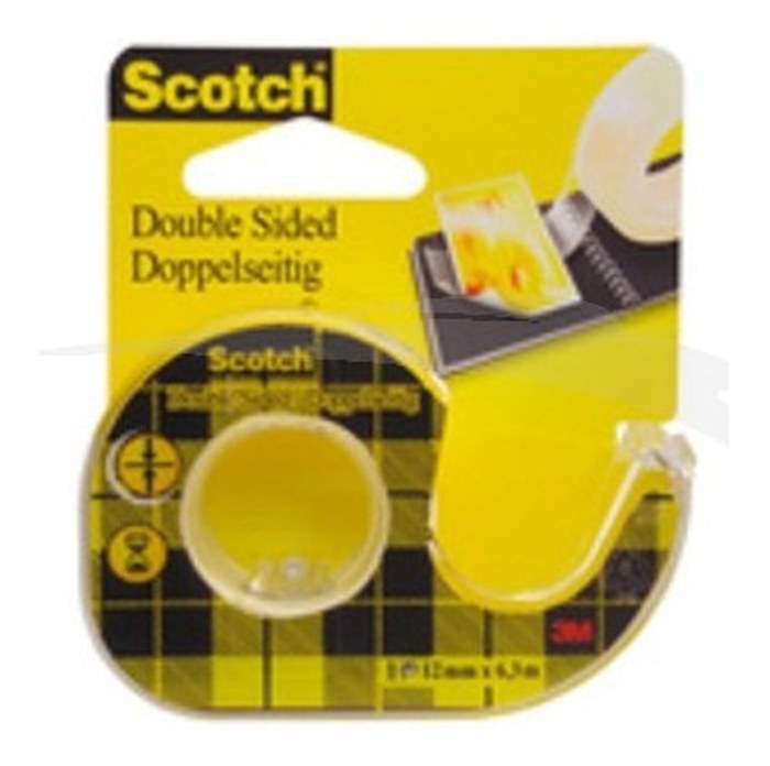 Dévidoir SCOTCH 3M ruban transparent double face12mm x 6m