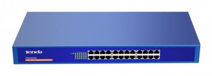 Switch Non Administrable Tenda 24 ports Gigabit 10/100/1000 Mbps - 19\" rackable (TEG1024G)