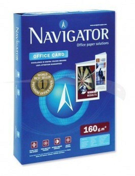 RAMETTE DE PAPIER BLANC NAVIGATOR A3 160 G 250 FEUILLES LOT DE 5