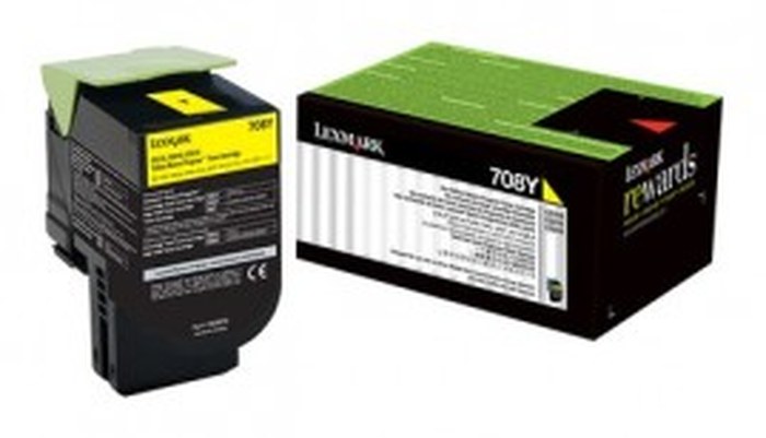 Lexmark Standard Yellow Return Programme Toner Cartridge