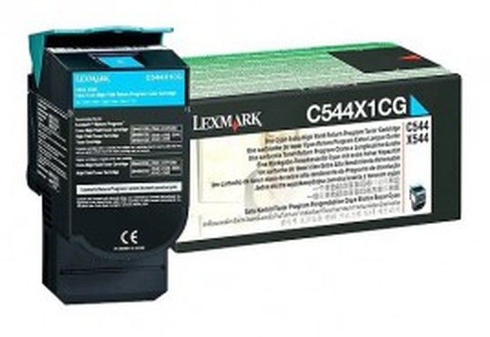 C544, X544 TONER Cyan très haute capacité (4K) (C544X1CG)