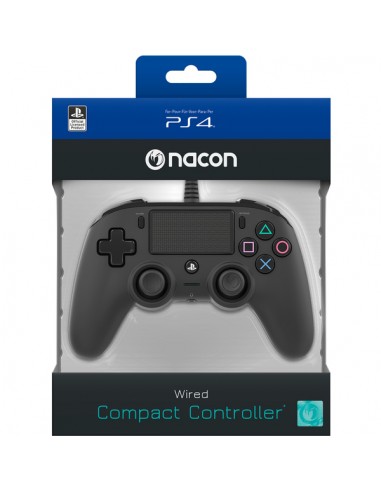 Manette filaire pour PS4 Noire