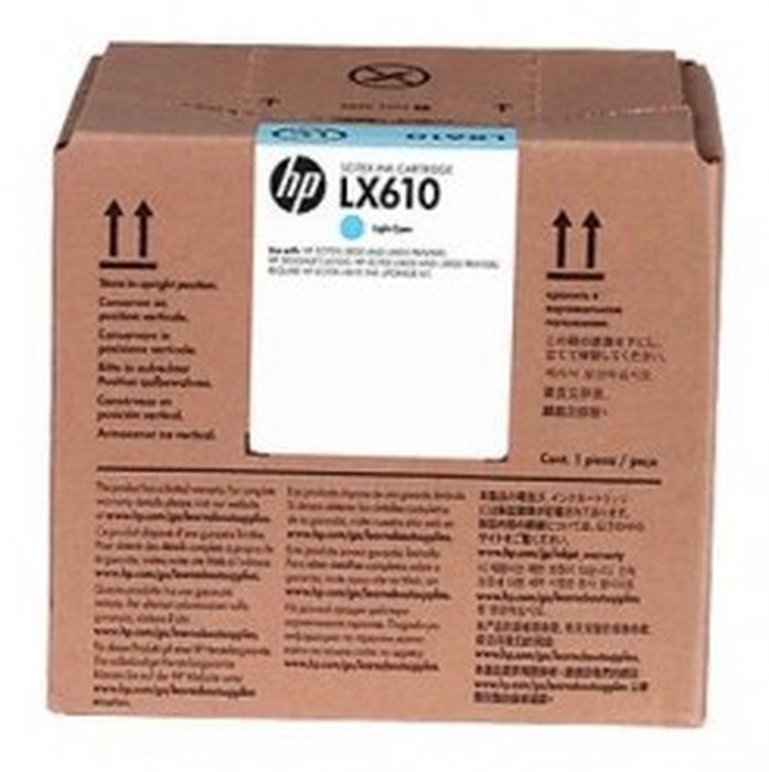 Encre HP LX610 Light Latex Ink Cartridge /Cyan /3 litres /HP Latex 820 Printer - 850 Printer