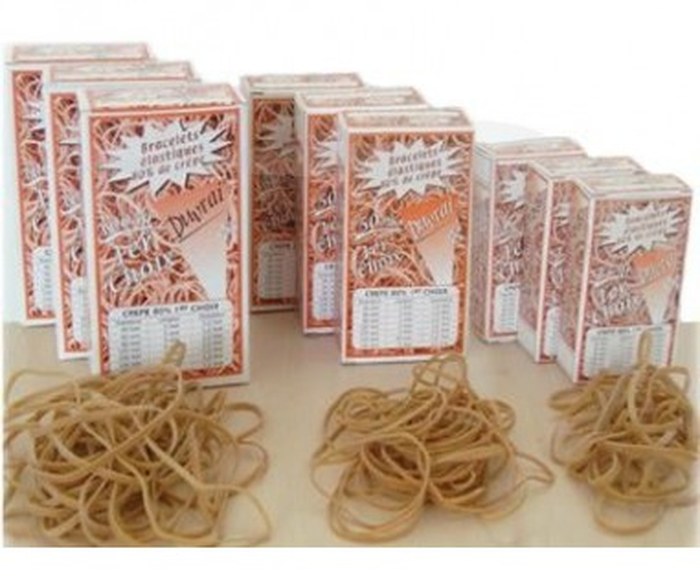 ÉLASTIQUES DUVRAI - 25g - 60 X 2 mm - lot de 10 boîtes