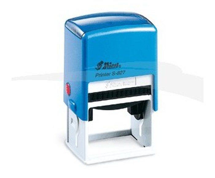 Cachet personnalisable Shiny Printer S-827 format empreinte 50 mm x 30 mm 6 lignes