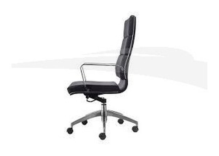 Fauteuil président CASA en PU & aluminium BLANC FR002HB