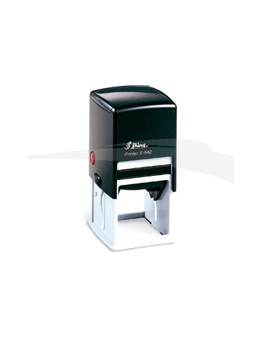 Cachet personnalisable Shiny Printer S-542 42 mm x 42 mm 6 lignes