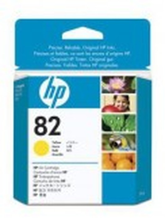 HP 82 28-ml Yellow Ink Cartridge (CH568A)