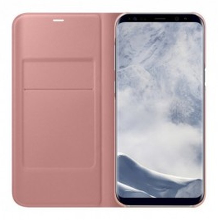 Étui Samsung LED View rose pour Galaxy S8+ (EF-NG955PPEGWW)